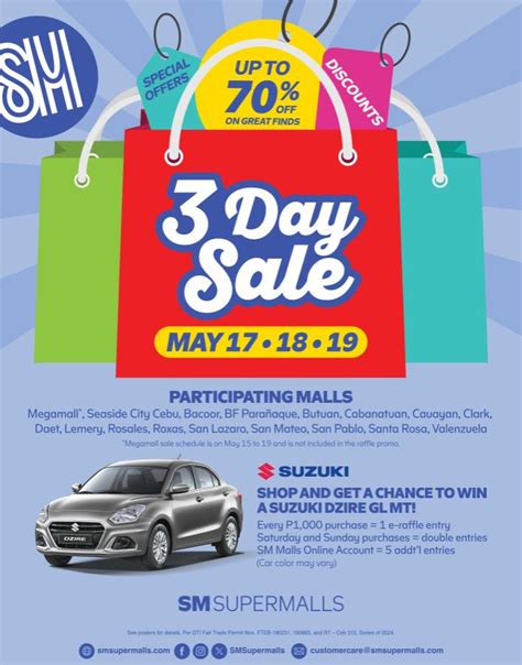 sm megamall 3-day sale 2024